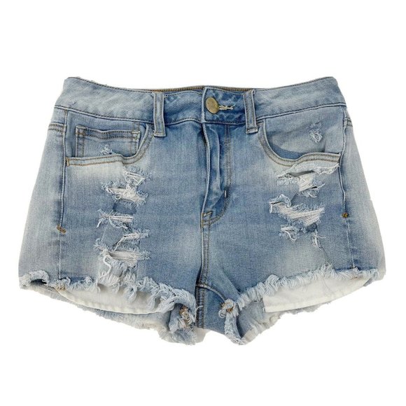 American Eagle Outfitters Pants - American Eagle Hi Rise Shortie Jean Shorts 2